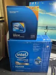 Intel Core 2 Motherboard + CPU (DQ45EK + E7500)