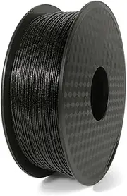 PLA Filament 1.75mm 3D Printer Filament with Glitter 1kg (2.2lbs) Spool Dimensional Accuracy +/- 0.02mm Shimmering 3D Printing Filament for Unique Finish,One Size, Black