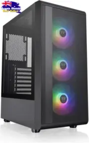 Thermaltake S200 ARGB Tempered Glass Mid Tower Case Black