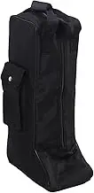 Portable Boot Storage, Oxford Cloth and Leather Handle, Black, for Cowboy Boots Snow Boots, Travel and Home Organization,
