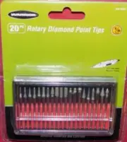 20pc Diamond Grinding Cutting Burr Set Dremel Drill Bits rotary tool die grinder