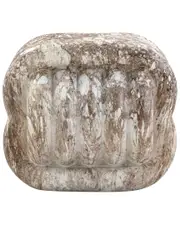 TOV Furniture Love Knot Faux Marble Indoor/Outdoor Accent Stool
