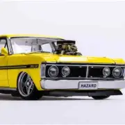 1:18 Ford XY Falcon Street Machine Hazard - Neon Yellow Autoart Biante