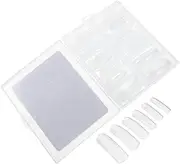 Healvian Rtificial Nails Square Nails Set 120pcs/box Traceless Long Nail Art Strips Manicure Set