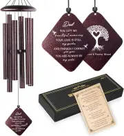 Sympathy Gifts for Loss of Dad, 32" Memorial Wind Chimes for Loss of Father, Mem