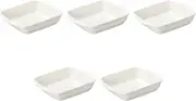 Set of 5, S Au Gratin with Ears, 7.5 x 6.3 x 1.7 inches (19 x 16 x 4.3 cm) | Ceramic Au Gratin Dish, Made in China, Setomonohonpo