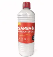 SAMBA Firelighter Gel 1L Safe Charcoal BBQ Fire Starter Non Spill Liquid