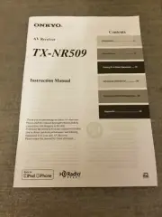 Original Onkyo TX-NR509 Receiver Owners Instruction Manual