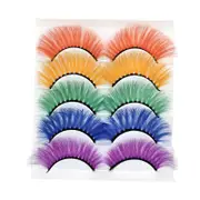 Nevenka 3D False Eyelashes Colored Thick Lashes for Performance Halloween-12