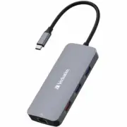 Verbatim 32152 Usb-c Pro Multiport Hub Cmh09 9 Ports Hdmi Rj45 Usb-c Gen2 Usb-a