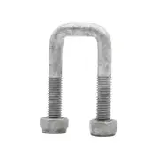 Sunrise U-Bolts with Nyloc Nut 1/2" Galvanised - 24mm Square, 60mm - UB24S60G