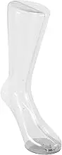 Transparent Female Foot Mannequin for Sock and Jewelry Display Plastic Model with Magnetic Stand for Realistic Product Showcases Retail Settings