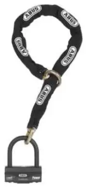 Abus 58/140HBIII100 12KS120 Black GRANIT 58 Motorcycle Lock Chain Combo Level 19