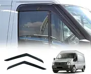 OAD4X4 Weathershields Compatible with Ford Transit VM Series 2006-2013, Weather Shields Window Visors Wind Deflectors Sun Rain Guard 2PCS Set