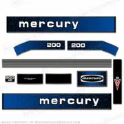 Fits Mercury 1979 200HP Outboard Engine Decals