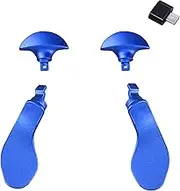 4 Pcs Edge Controller Paddles for PS5 Edge Controller Paddles for PS5 Edge, Metal Back Button for PS5 Edge Controller (Blue) Type-C Convertor