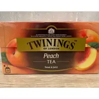 在飛比找蝦皮購物優惠-TWININGS唐寧-香甜蜜桃茶25入