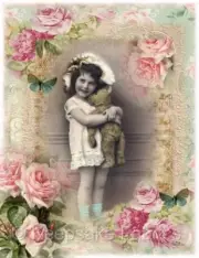 Whimsy Dust Victorian Child Quilt Block Multi Szs FrEE ShiP WoRld Wide (C32