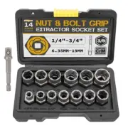 Extractor Socket Tool Set with Box Rusty & Stubborn Sokets & Bolts Remover