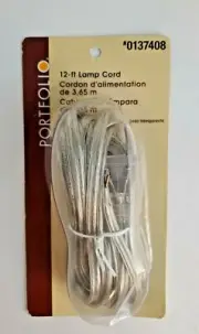 One (1) package of PORTFOLIO® 12 ft Lamp Cord (#137408) - New & Sealed