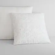 Sheridan Folium Pillowcase in White Size: European Cotton