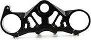Aluminum Front Fork Lowering Triple Tree Upper Top Clamp for Aprilia RS4 125 GPR125 GPR150 CPR 2011 2012 2013 2014 2015 2016 Decorate (Color : Black)