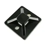 Cable Tie Mounts Self Adhesive with Screw Hole Zip Wire Tie Mounting Base 1*1"