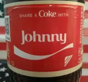 Share A Coke With Johnny 2018 Personalized Coca Cola Vanilla Bottle