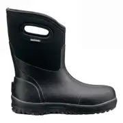 Bogs Boots Women's Classic Ultra Mid Women's Boots Ideal for Hard Wet Floors BLACK Size US 10/EU 41