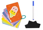 33pc Tookyland Lets Trace Kids Tracing Shapes Flash Cards Educational Toy 3+