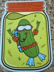 DUTCH BROS Scratch N Sniff Pickle Sticker April 2, 2025