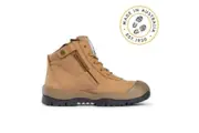 Mongrel Mens Zip Side Safety Work Boots W Scuff Cap 461050 - Wheat