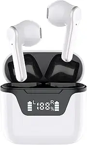 Language Translation Earbuds(Music/Calling), Wireless Bluetooth 144 Languages Translation Earbuds Real Time, Language Translator Earphone with 3 Translation Modes with APP for iOS for Android (White)