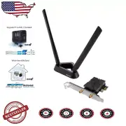 WiFi 7 PCI-E Adapter with External Antennas - 9.12 Gbps for Intel Motherboards