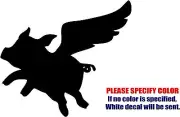 Flying Pig Graphic Die Cut decal sticker Car Truck Window Laptop Tablet 6"