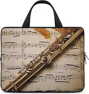 Laptop Case Sleeve Shockproof Computer Carrying Bag Flute Music Notebook Case Cover Laptop Bag Water Resistant Computer Cases Tablet Briefcase for Travel Business 12 Inch