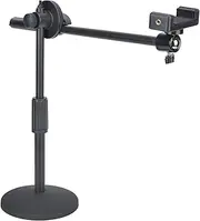 Photography Phone Holder, Phone Photography Video Bracket Stand, Desktop Photography Bracket, with Phone Clip, for Photo Video Fill Light
