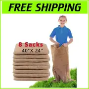 Versatile Burlap Potato Sacks - 8 Pack for Birthdays, Holidays & Outdoor Games