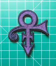 PRINCE THE ARTIST SYMBOL PURPLE RAIN MUSIC SINGER SONGWRITER EMBROIDERED PATCH