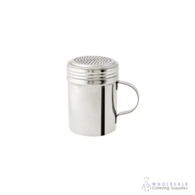 Salt Dredge w Handle 285mL Stainless Steel Seasoning Shaker Sugar Spice Pepper