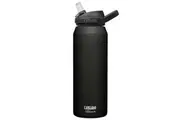 eddy+ Stainless Steel Vacuum Insulated Water Bottle Filtered by LifeStraw (Black) - 1L