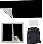 Temporary Blackout Blinds Portable Blackout Curtains 57x79 Inch Blackout Blinds Stick On Window with Tapes Blackout Curtains Portable Blackout Blinds Black Out Blinds Stick On Temporary Blackout Blin