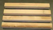 Four 3 X 3 (nom.) X 24" Red Oak Blanks for Turning or Tapering Table Legs. 2nds