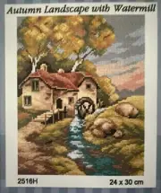 Printed needlepoint tapestry Canvas Only Orchidea 24x30 cm Watermill