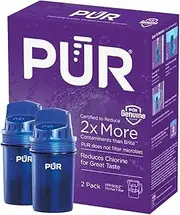 PUR Water Pitcher Replacement Filter (Pack of 2), Blue – Compatible with All PUR Pitcher and Dispenser Filtration Systems, PPF900Z