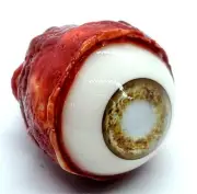 HALLOWEEN HORROR Movie PROP EYEBALL Popper for skulls, masks Brown Blind