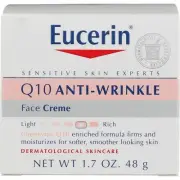 Eucerin Q10 Anti-Wrinkle Face Creme, Unscented, 1.7 oz