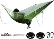 Zuasdvnk Outside Hammocks for Adults | Portable Families Parachute Hammock,Nylon Portable Lightweight Outdoor Supplies for Garden Yard Camping Beach Hiking BBQ Accessories