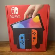 Nintendo Switch Console ~ OLED Model ~ Neon Red & Neon Blue Joy-Con 64GB