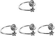 [LIFKOME] Foot Jewelry Open Toe Ring Summer Beach Jewelry Thumb Rings for Women Sandals Bracelet Toe Rings for Women Charm Glitter Rings Women Knuckle Silver Copper
